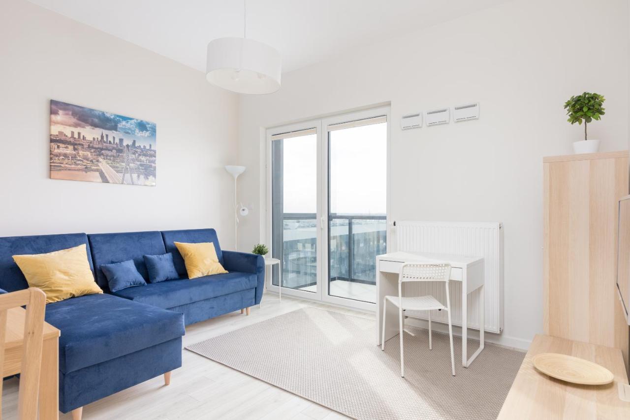 Wola Chic Blue Apartment Warschau Exterior foto