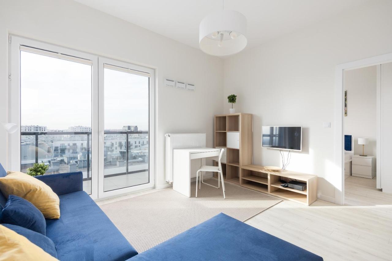 Wola Chic Blue Apartment Warschau Exterior foto