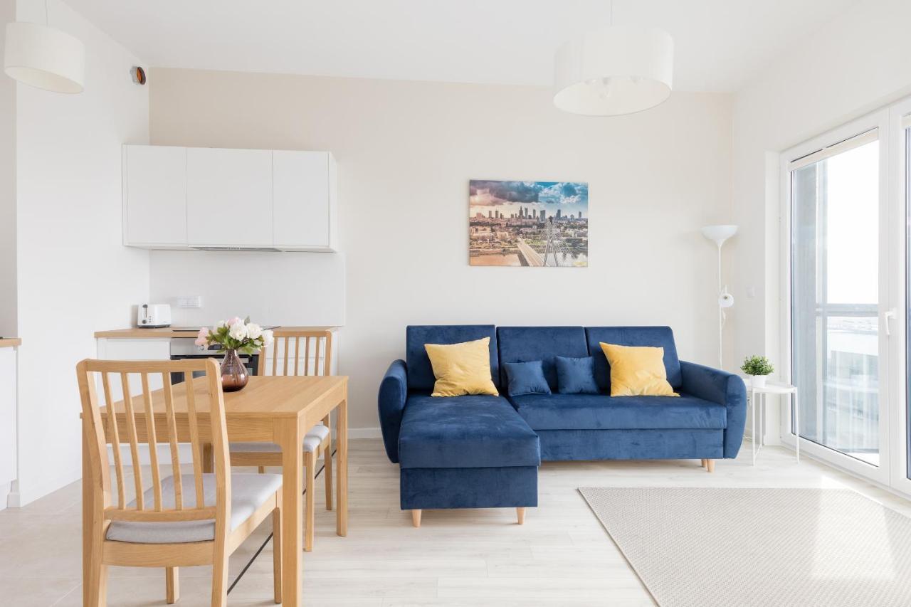 Wola Chic Blue Apartment Warschau Exterior foto