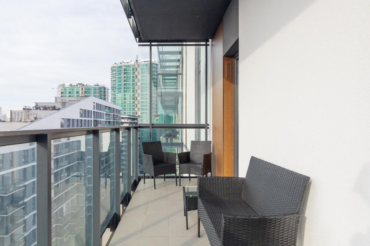 Wola Chic Blue Apartment Warschau Exterior foto
