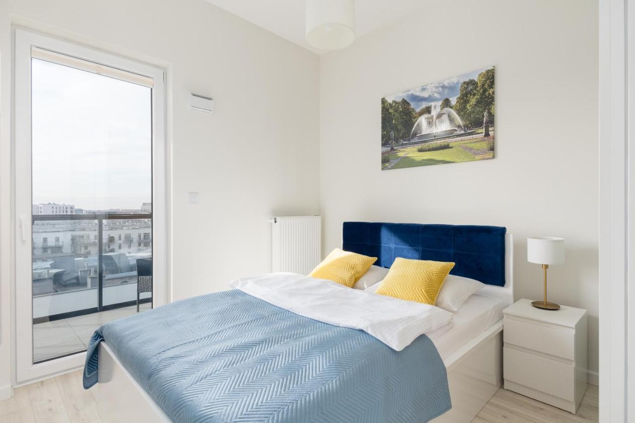 Wola Chic Blue Apartment Warschau Exterior foto